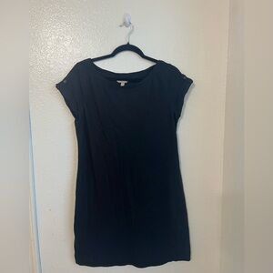 Banana Republic Black T-shirt Dress